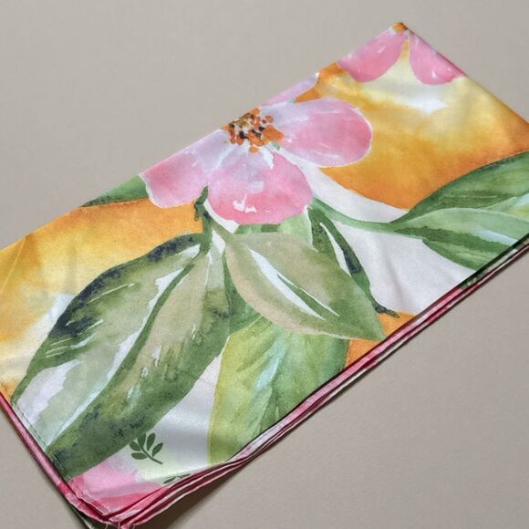 Floral Lemon Print Scarf G25 - Picture 3 of 4